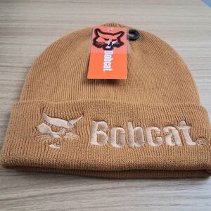 Bobcat Adult Beanie Amber Embroidered Acrylic